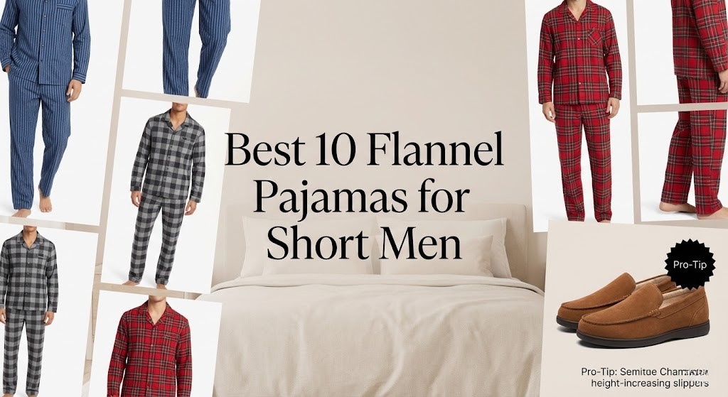 Best 10 Flannel Pajamas for Short Men banner