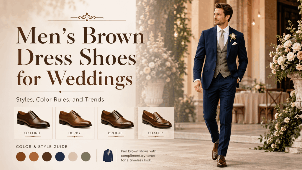 Men's Brown Dress Shoes for Weddings banner