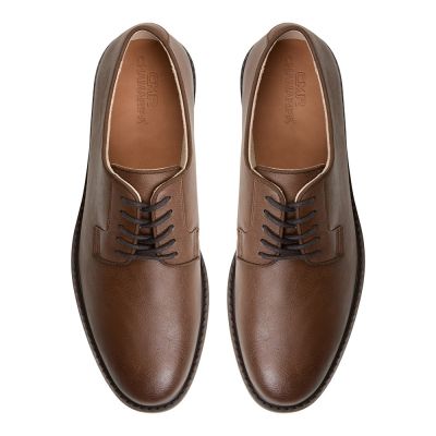 Buty Podwyższające Dla Faceta – 7cm Brązowe Wegańskie Buty Derby