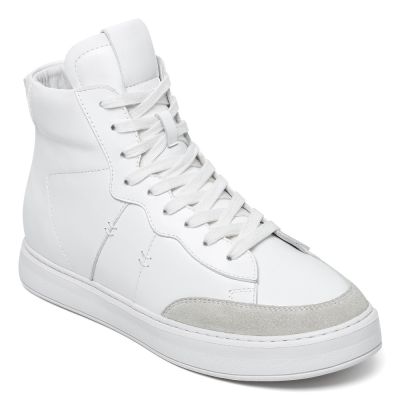 7CM CMR CHAMARIPA wysokie buty męskie - Off-White Skórzane Buty Codzienne