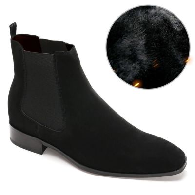 7 cm Zamszowe Buty Chelsea | Rozmiary 37-45