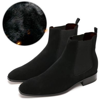 7 cm Zamszowe Buty Chelsea | Rozmiary 37-45