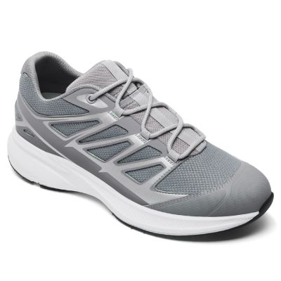 CMR CHAMARIPA 7CM buty podwyższające dla mężczyzn | Szare lekkie sneakersy z siateczki