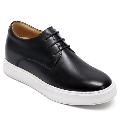 CMR CHAMARIPA Buty podwyższające wzrost dla mężczyzn - Męskie buty dodające wzrostu - Czarne, casualowe trampki męskie 7 cm / 2,76 cala