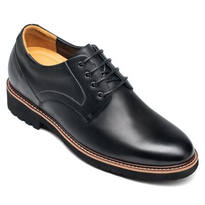 CHAMARIPA buty męskie na wysokim obcasie - buty podwyższające męskie - buty derby o 8 cm wyższe