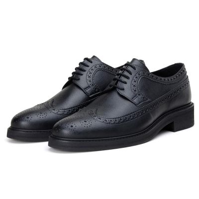 Męskie Buty Wingtip Brogue – Dodaj 7 cm