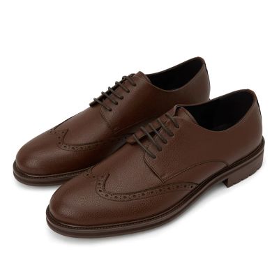 Męskie 6 cm Derby – Buty Wingtip Brogue
