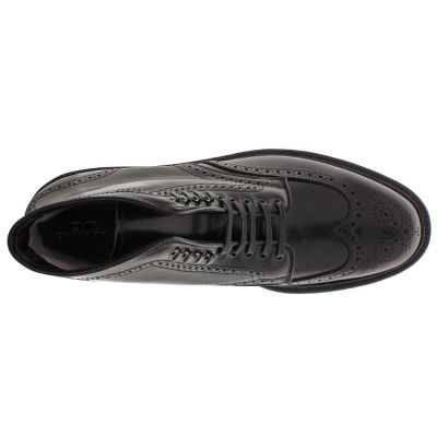7 cm Botki Wingtip ze Skóry Shell Cordovan