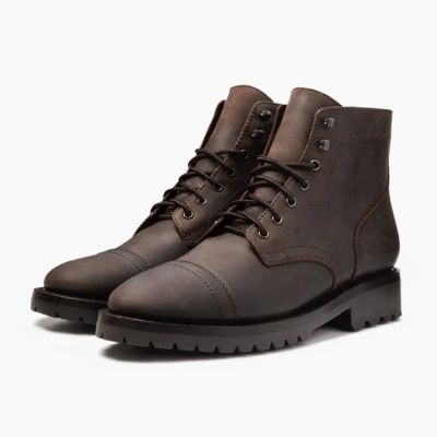 Buty Podwyższające 7 cm w Kolorze Brązowym dla Mężczyzn