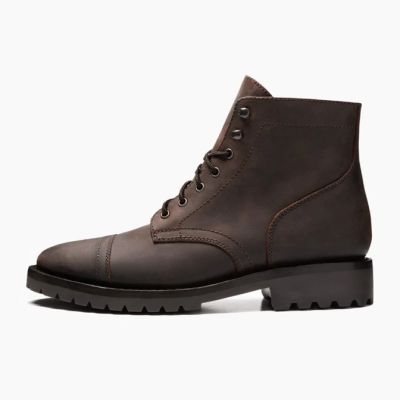 Buty Podwyższające 7 cm w Kolorze Brązowym dla Mężczyzn