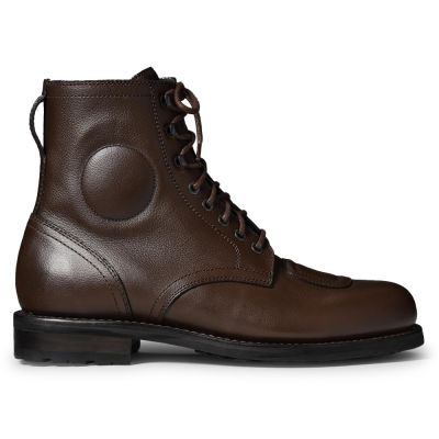 CMR CHAMARIPA Buty Zwiększające Wzrost dla Mężczyzn | Brązowe Skórzane Buty Motocyklowe 7 CM