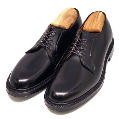 Męskie eleganckie buty podwyższające CMR CHAMARIPA | Czarne buty derby ze skóry cordovan 7 CM