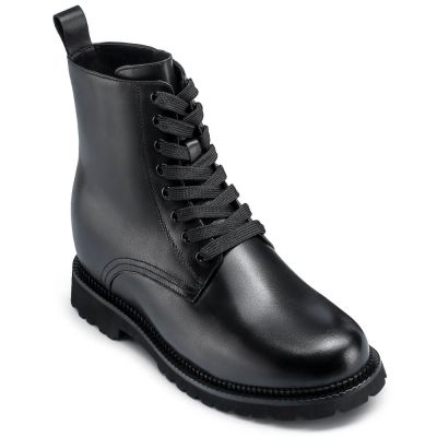 Botki 8 cm Męskie Skórzane