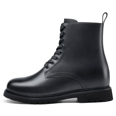 Botki 8 cm Męskie Skórzane