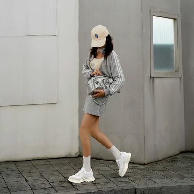 Buty podwyższające CMR CHAMARIPA dla kobiet | Beżowe, przewiewne buty na co dzień, podwyższające o 7 cm / 2,76 cala