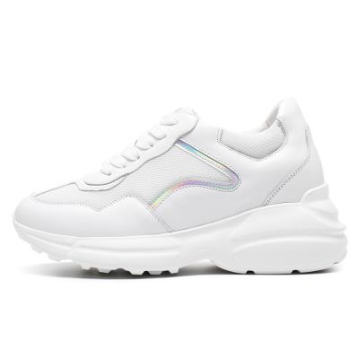 8 cm Damskie Sneakersy Zwiększające Wzrost